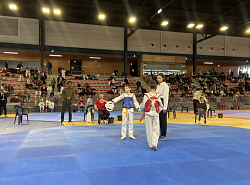 Photo arbitrage taekwondo club borderouge combat lot et garonne challenge cup